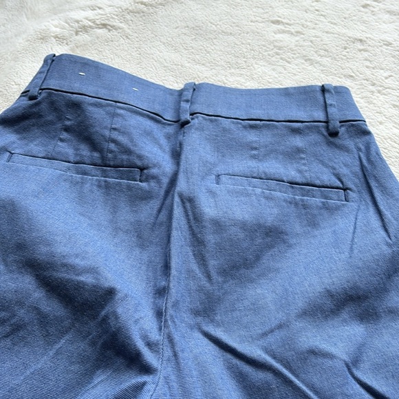 LOFT Blue Cotton Straight Leg Pants | 97% Cotton Trousers Women’s Workwear - Picture 7 of 8